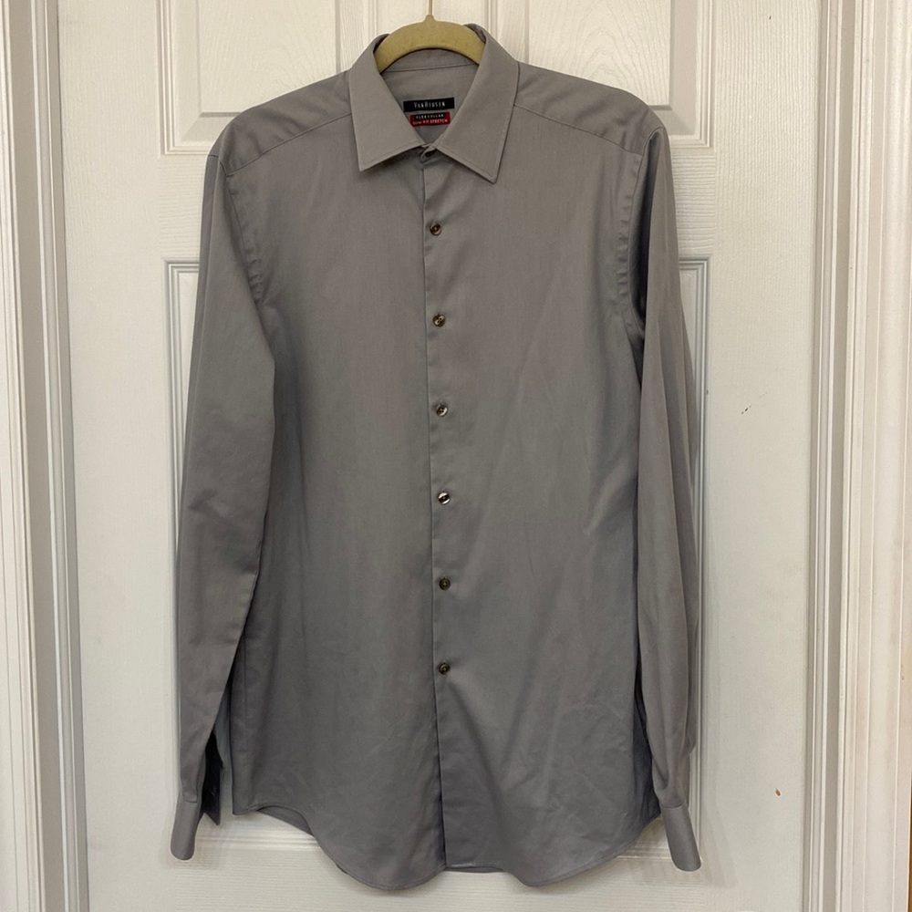 Van Heusen Flex Collar, button down Mens shirt, 15, 34/35
